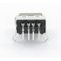 Kycon KUSBX-AS1N-B USB Type A Connectors A TYPE RECEPTACLE BLACK
