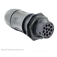 Eaton Souriau-Sunbank UTSX7JC1412S Receptacles Jam nut receptacle, with cable gland backshell, for 12 female contacts, IP68/69K
