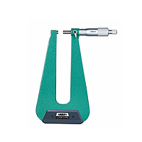 INSIZE 3239-254F Sheet Metal Micrometer (0-25mm; type B; throat depth: 310mm)