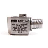 Amphenol Wilcoxon 787-500 Acceleration Sensor Modules Side exit, high sensitivity, low frequency, case isolated, MIL-C-5015 connector, 500 mV/g, +/-5% sensitivity tolerance