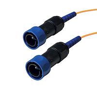 Bulgin PXF4055BAH Fiber Optic Cable Assemblies Flex to Flex fiber conn 300M OM1
