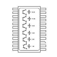 MACOM AT-106-PIN Digital Attenuator DC-2.0GHz 6-bit Atten=50dB 1dB steps