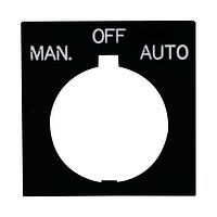 Eaton E34SP51 Legend Plate LGD PLT STD BK 3P HAND OFF AUTO