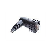 Amphenol LTW RDP-5SAMMM-TRM7B10 Cat 5e RJ, Large Size, Plastic, 1.5A, Cat 5e, Right Angle, 3 Points Lock, Overmolded, Length 10000mm, IP67 Mated
