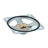 Same Sky (formerly CUI Devices) GA0776M Electromagnetic speaker, 77 mm square, 52.1 mm deep, PET, alnico, 1 W, 8 ?, 320 Hz, solder eyelets