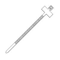 Eagle Plastic Devices 481-0500 Cable Tie with Marker WT MARKER TYPE 4.1"