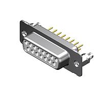 Molex / FCT 173109-1471 Standard Density FCT DSUB STR PC RCPT 25 PN W/SNAPIN