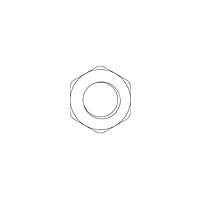 Amphenol LTW APTM-AMBPA012-001 Hardware Circular Metric Connector, Nut, Metal