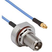 Amphenol SV Microwave FSSMPS-047-FB292-180 RF Cable Assemblies SMPS Straight F 2.92mm BKHD F 18"Cable