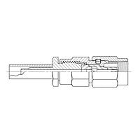 Amphenol SV Microwave M39012/73B0008 RF MIL Spec Connectors SMC M Cable Conn RG-178 Cable, Crimp