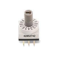 Wurth Elektronik 428527420910 Rotary Switches WS-ROSV Rot Swi IP67 10Pos Hor Rd Shft Iv