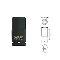 Yato YT-1127 Hexagonal deep impact socket 3/4" (27mm)