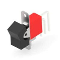 P&B A101J1AV2Q004 Rocker Switches SP ON-ON VERT R/A LUG ROCKER SWITCH