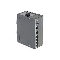HARTING 24035061320 Unmanaged Ethernet Switches Ha-VIS eCon 3061GBT-AC-P - unmanaged switch with 6 Gigabit RJ45 (4PoE), 1 SFP Fiber, (extended temp. range), with 24/54 V DC Voltage Transformer
