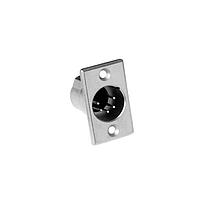 Amphenol Audio AC5MPNZ Connectors 5 Pole XLR Male Chassis Mount Machined Contacts PN Flange