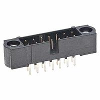 Harwin M80-5003805 Shrouded 19+19 Pos. Male DIL Vertical Throughboard Conn. Jackscrews