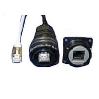 Amphenol Socapex RJF71RAG Circular Female RJ45 Jam Nut Receptacle Olive