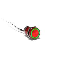Bulgin MC16MORGN Capacitive Touch Switches 16mm Norm Op Al Red Anodised Grn LED