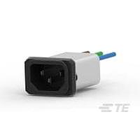 Corcom - TE Connectivity 10EJS8 Inlets 10A IEC-WIRE LEAD SNAP IN MOUNT