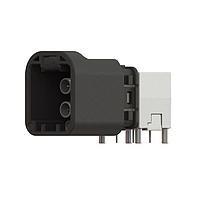 Yamaichi Electronics Y-MFC-4PT-A-VL-REDC Automotive Connectors 2x2 Mini FAKRA Connector, R/A, Key A