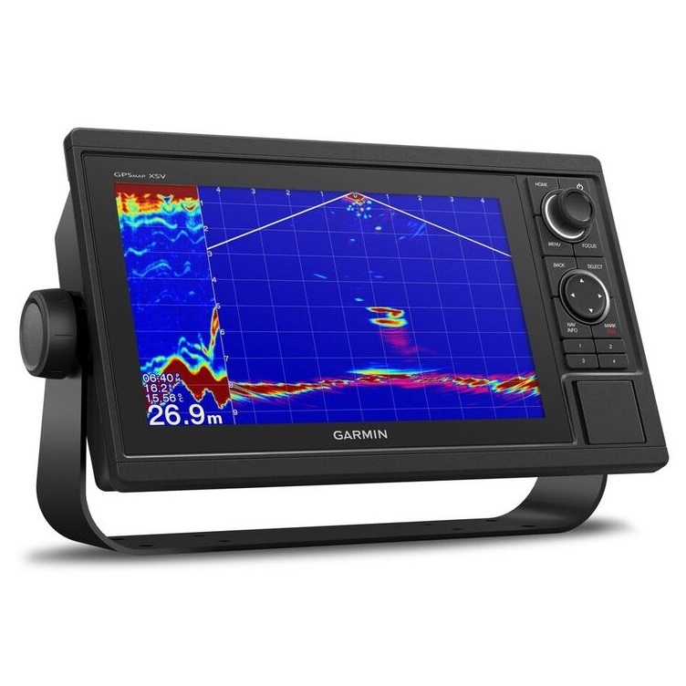 Technician handling portable radio and navigation equipment for repair service