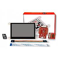 4D Systems SK-gen4-43DCT-SB-AR Starter Kits Starter Kit for gen4-uLCD-43DCT-SB-AR with 4D Arduino Adaptor Shield-II, 4D-UPA , 4GB Industrial microSD Card, 150 mm FFC Cable, 5-way female-to-female ribbon cable with male-to-male adaptor