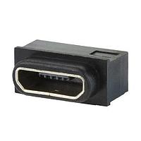 Same Sky (formerly CUI Devices) UJ2-MIBH-4-SMT-TR-67 Micro USB Type B Connectors USB Jack 2.0 MicroB 5pin HZ SMT IP67