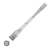 Omron Automation and Safety XS5F-D421-J80-F Sensor Cables / Actuator Cables NoVibe Cable 10M Straight Socket 1End