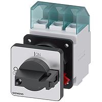 SIEMENS 3LD21500TK11 Rotary DISC SW 25A KNOB 1HOLE BLK 3P