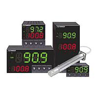 OMEGA CNITH-I8DH43-5-C4EIT-DC 1/32, 1/16, and 1/8 DIN Humidity and Temperature Controllers (Dual 4 Digit LED, Horizontal, Ethernet, RS232, 1/8 DIN)