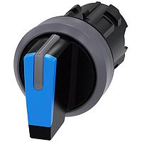 SIEMENS 3SU10322BP500AA0 Short Handle SEL SW, 3POS, MOM/MTND,SHORT HANDLE, BLU