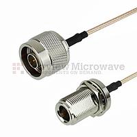 Fairview FMC0111315  N Male to N Female Bulkhead Cable RG-316 Coax