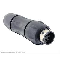 Eaton Souriau-Sunbank UTGX1JC106P Receptacles In line receptacle, with cable gland backshell, for 6 male contacts,  IP68/69K