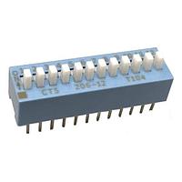 CTS Electronic Components 206-12ES DIP Switches 12 switch sections SPST