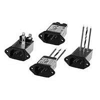 AMP Connectors - TE Connectivity 3EC4 Inlets 3A WIRE RHT ANGLE FLANGE MOUNT