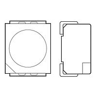 Broadcom HSMC-A100-R00J1 Single Color LEDs PLCC2 Top Mt AlInGaP Red