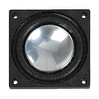 Same Sky (formerly CUI Devices) CMS0201KLX Electromagnetic speaker, 20 mm square, 9.5 mm deep, paper, Nd-Fe-B, 2 W, 8 ohm, 530 Hz, solder eyelets