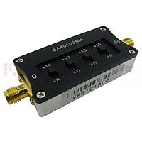 Fairviewmicrowave  SA4010SMA 0 to 40 dB Step Attenuator With a 10 dB Step SMA Female Connectors Rated Up To 4 GHz and Up to 2 Watts in a Switch Design