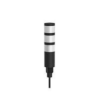 Banner Engineering TL30BRWGXXAXQD Tower Lights TL30 Basic Tower Light; Black Housing: 3-Color Audible Indicator; Voltage: 12-30 V dc; Environ. Rating: IP65; Input: Bimodal; Colors: Red White Green; 5-pin M12 Integral QD