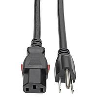 Tripp Lite P007-L02 AC Power Extension Cord w/Lock 2FT LOCKING C13 TO 5-15P PWRCD