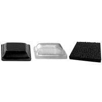 Essentra Components RBS-3R Bumpers / Feet Bumper,Adh Mnt,Clear,Pyrmd,.50 in Dia