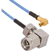Amphenol SV Microwave 7015-0997 RF Cable Assemblies 2.92 M RA-SMPM F RA 12in CA for .047 Cbl