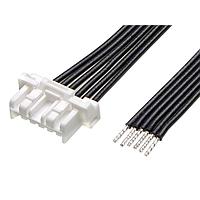 Molex 221959-1062 Discrete Wire CLIKMatetoPigtail (OTS) Cable Asmbly 2mm Ptch Sngl Row 150mm Lngth 6 Ckts Wht