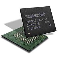 Swissbit SFEM4096B1EA1TO-I-GE-12P-STD eMMC Flash Drives Industrial Embedded MMC, EM-26, 4 GB, PSLC Flash, -40C to +85C