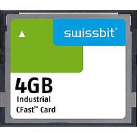 Swissbit SFCA004GH3AA1TO-C-GS-22P-STD CFast Cards Industrial CFast Card, F-66, 4 GB, PSLC Flash, 0C to +70C