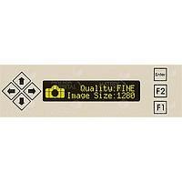 Matrix Orbital BLK202A-USB-IY PC Bay Inserts, LCD Characters 20x2 Ylw Txt Blk B/G Key w/ Beige Bkt