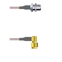 Amphenol Custom Cable Q-25038000H144i RF Cable Assemblies N-SJB/SMA-RP G142 144I
