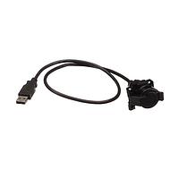 Amphenol Socapex USBAPSCC7205A USB 2.0 USB A Fld JamNutRcpt SelfClsCapUSB-A.5mCS