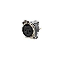 REAN RRX3F-B-012-0 Receptacles RECPT- 3 pin - F- mating shell to pin1 and front panel, PCBV