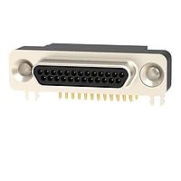 NorComp 581-M25-113L461 Micro-D D-Sub Connectors Male Miniature D-Sub 25 Position Right Angle Vertical Solder